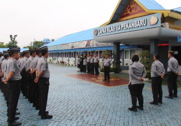 Pasca Libur Hari Raya Idul Fitri 1446 HLapas Pekanbaru Gelar Apel Perdana