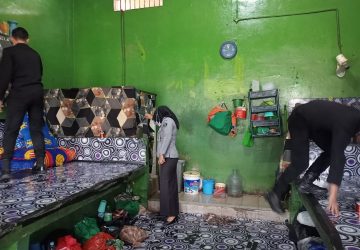 Mitigasi Risiko Lapas Muara Enim Gelar Penggeledahan Kamar Hunian