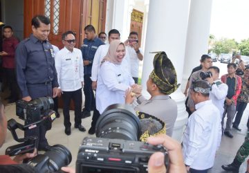 Bupati Kasmarni menyambut hangat Kunker dan Silaturahmi Kapolda Riau sekaligus makan siang bersama