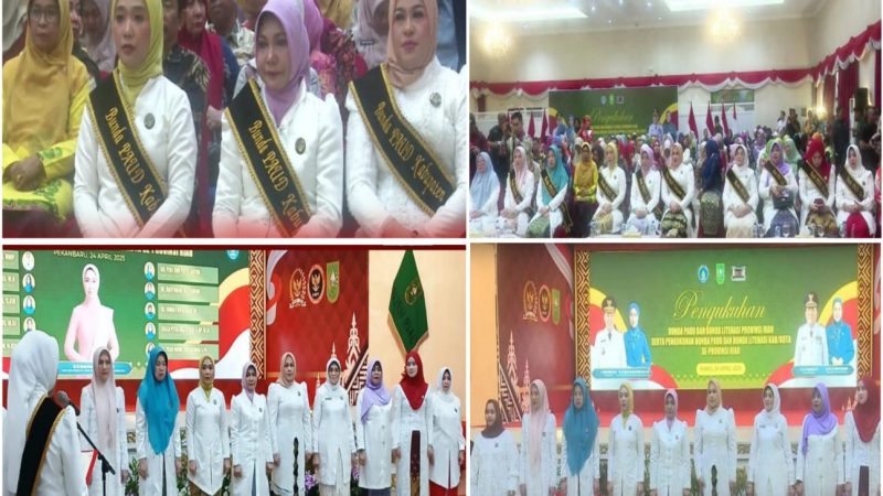 dr.Yeni Dwi Putri Anton Resmi Di Kukuhkan Sebagai Bunda Paud dan Bunda Literasi Rohul