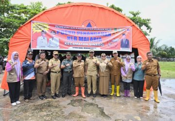 Bupati Rohil dan Forkopimda Tinjau Gotong Royong Penanggulangan Pengurangan Wabah Malaria