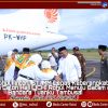 Bupati Robul Anton Lepas JCH pada Penerbangan Ke 3 di Bandara Tuanku Tambusai Pasir Pengaraian