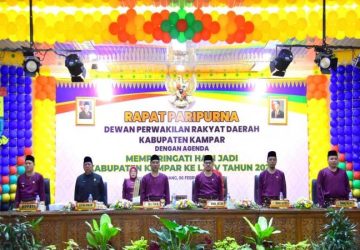 DPRD Gelar Rapat Paripurna Hari Jadi ke 75 Kabupaten Kampar Tahun 2025, .