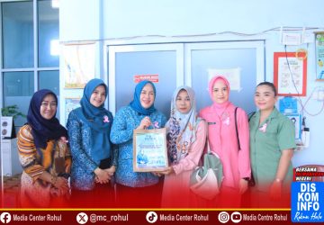 HKG Ke-53, TP PKK Rohul Taja Acara Deteksi Dini Kanker Serviks dengan IVA Tes di Puskesmas Ujung Batu