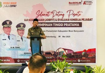 Wakil Bupati Musi Banyuasin Kyai Rohman Membuka Acara Job Fit dan Evaluasi Kinerja Pejabat Pimpinan Tinggi Pratama