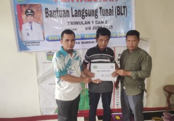 Wujud Komitmen Sosial, Koto Baru Sukses Salurkan BLT-DD untuk Dua Triwulan