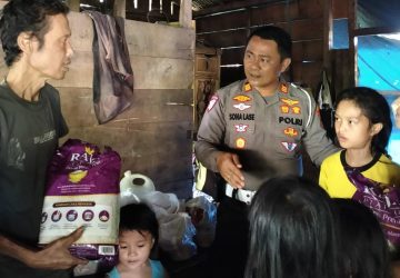 Kasat Lantas Polres Nias Peduli! AKP Sonahami Lase Serta Jajaran Kunjungi Langsung Warga Kurang Mampu