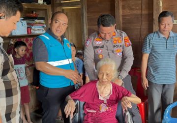 Kasat Lantas Polres Nias AKP Sonahami Lase Bersama Manager PLN UP3 Nias Tunjukkan Rasa Peduli Kepada Masyarakat