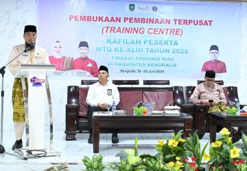 Buka TC Kafilah Kabupaten Bengkalis, Bupati Harapkan Pertahankan Prestasi