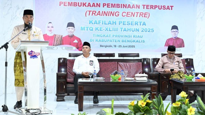 Buka TC Kafilah Kabupaten Bengkalis, Bupati Harapkan Pertahankan Prestasi