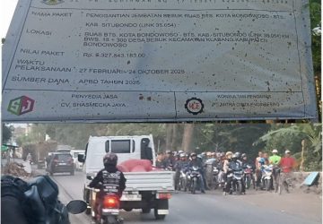 Macet Signifikan! Antrian Kendaraan Mengular, Warga Minta Proyek Rp 6,3 Miliar di Bondowoso Tepat Waktu