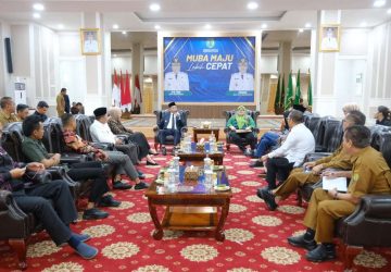 Bupati Muba H M Toha Terima Kedatangan Komisi I DPRD Provinsi Sumatera Selatan