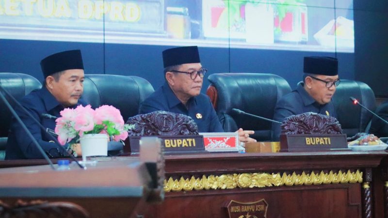 Bupati Muba Sampaikan Raperda Strategis: Tegaskan Komitmen Transparansi dan Pembangunan Berkelanjutan
