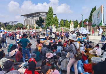 Ribuan Masyarakat Kawasan TNTN Gelar Aksi Damai Jilid II ke Kantor Gubernur Riau