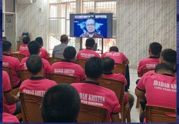 Ibadah Virtual Bangkitkan Semangat Rohani Warga Binaan Lapas Pasir Pangarayan