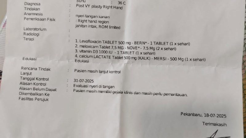 Pasien Rawat Jalan RS Awal Bros Ahmad Yani Pekanbaru Kecewa, Pulang tanpa Berobat Alasan Belum Membawa Rujukan