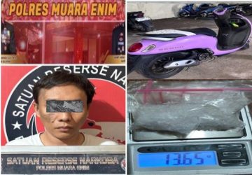 Satres Narkoba Polres Muara Enim Gagalkan Peredaran 13,65 Gram Sabu