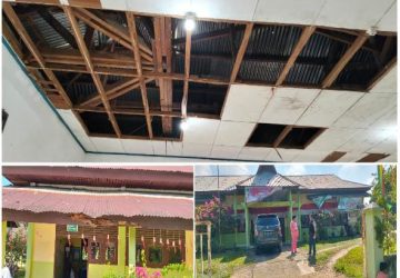 SD Negeri 020 Desa Sei Kuning, Kecamatan Rambah Samo, Mengalami Kerusakan Berat