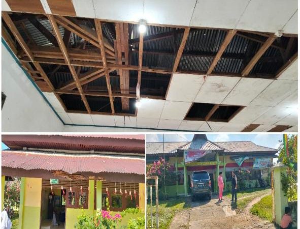 SD Negeri 020 Desa Sei Kuning, Kecamatan Rambah Samo, Mengalami Kerusakan Berat