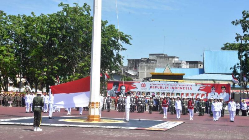 Sang Saka Berkibar Megah, Paskibraka Bengkalis Tunaikan Tugas dengan Sempurna