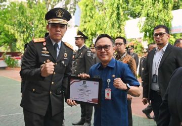 Pemkab Bengkalis Terima Penghargaan Dari Kemenkum Pada Upacara Peringatan Hari Pengayoman Ke-80 Tahun 2025