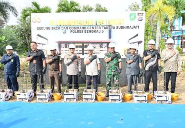 Wabup Bagus Santoso Hadiri Groundbreaking Di Gedung SKCK dan Command Center Tantya Sudhirajati Polres Bengkalis