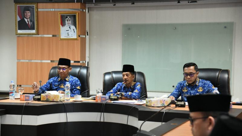 Rapat Realisasi Fisik dan Keuangan APBD 2025 per Agustus, OPD Zona Merah Diminta Akselerasi