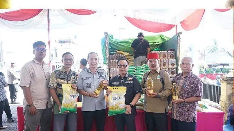 DPRD Muba Hadiri Lngsung Kegiatan Operasi Pasar Murah, Upaya Pengendalian Inflasi Daerah