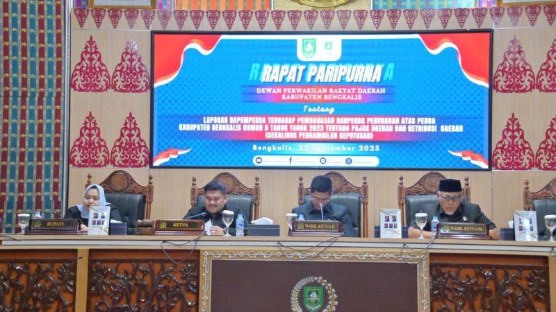 DPRD Bengkalis Gelar Rapat Paripurna, Sampaikan Rancangan Peraturan Daerah Perubahan APBD 2025