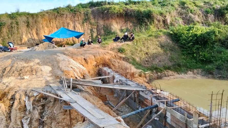 Perusahaan Sumatera Karya Argo Bangun Bendungan Air Bersih untuk warga Desa Sei Kuning