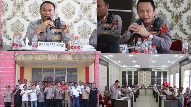 Polres Nias Mempererat Tali Silaturahmi dan Meningkatkan Sinergitas Institusi Antara Polri dan Insan Pers