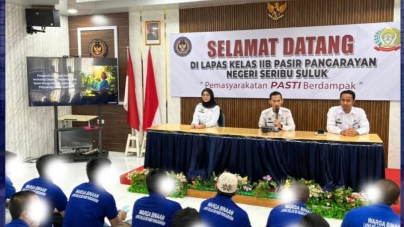 Lapas Pasir Pangaraian Bangun Semangat Warga Binaan Lewat Afirmasi Positif