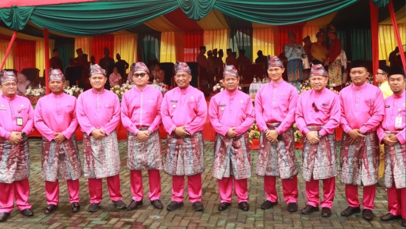 Lapas Pasir Pangaraian Hadiri Upacara Peringatan Hari Jadi Kabupaten Rokan Hulu ke-26