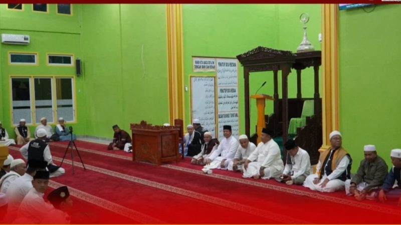 Wabup Syafaruddin Poti GSSB Di Desa Rambah Tengah Hilir Dibarengi Dengan Doa Bersama Wartawan Se-Rohul