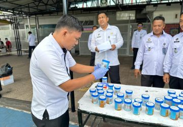 Wujudkan 13 Program Akselerasi Mentri IMIPAS, Lapas Bagansiapiapi Gelar Tes Urine Pada WBP