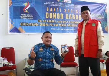 Lapas Pasir Pangarayan Gelar Donor Darah Peringati Hari Bakti Kemenimipas ke-1 Tahun 2025