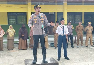 Kapolsek Rambah Samo Tekankan 3 Pesan Penting: Jauhi Narkoba, Balap Liar, dan Bullying