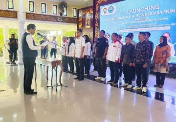 Bupati Edison Kukuhkan Relawan Anti Narkoba Serta Launching Balai Serasan Dan Hotline Muara Enim Bersinar