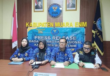 BNN Kabupaten Muara Enim Gelar Press Release Akhir Tahun 2025
