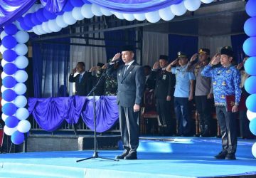 Bupati Kampar Jadi Inspektur Upacara HUT KORPRI ke-54, Sampaikan Sambutan Ketum