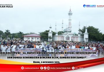 Hari Bhakti PU ke-80, Bupati Anton Gelar Gorong Infrastruktur dan Donasi Kemanusiaan