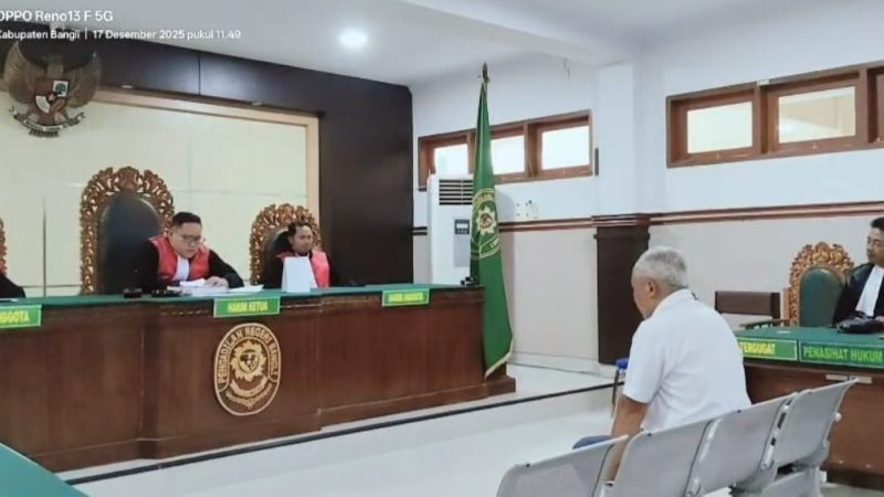 Penghinaan Terhadap Petugas Adat di Bangli, Gopel Terima Vonis 3 Bulan Penjara