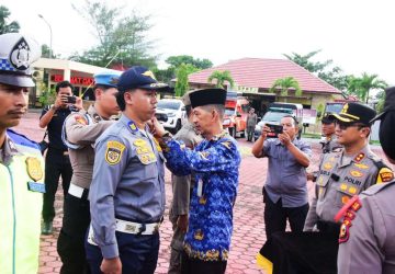 Ciptakan Suasana Nataru Aman, Nyaman dan Kondusif, Bupati Bengkalis Ikut Apel Gelar Pasukan