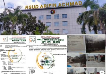 Dituding Abaikan Transparansi, RSUD Arifin Ahmad Pekanbaru Tak Respons Surat Klarifikasi LSM AKBAR soal Proyek Kanker 2023