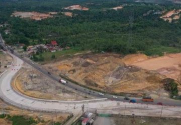 Dibangun Jembatan Overpass STA 203+279 Lingkar Pekanbaru, Pekanbaru KM 17+500 Dialihkan
