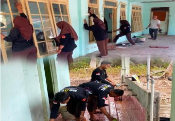 Sambut Ramadhan 1447 H, Pramuka SMKN 1 Bengkalis Gelar Aksi Bersih Mushola di Desa Pedekik