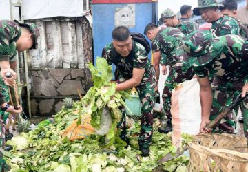 Aksi Nyata di Pagi Hari, Pemkab Muba dan TNI–Polri Bergerak Bersama Bersih-bersih Terminal dan Pasar Randik