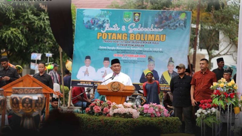 Sambut Ramadhan 1447 H, Pemkab Rohul dan LAMR Gelar Tradisi Adat Potang Bolimau di Pujasera Batang Lubuh