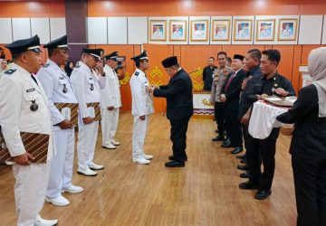 Lantik 5 PAW Kepala Pekon, Bupati Tanggamus: Jangan Sampai Ada Anak Putus Sekolah