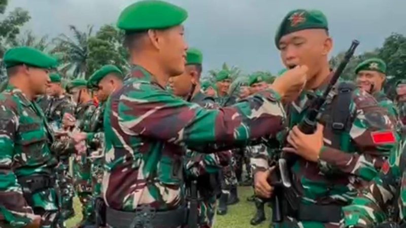 Pererat Soliditas, Danyonif 141/AYJP Rayakan Ulang Tahun 15 Prajurit Kelahiran Februari
